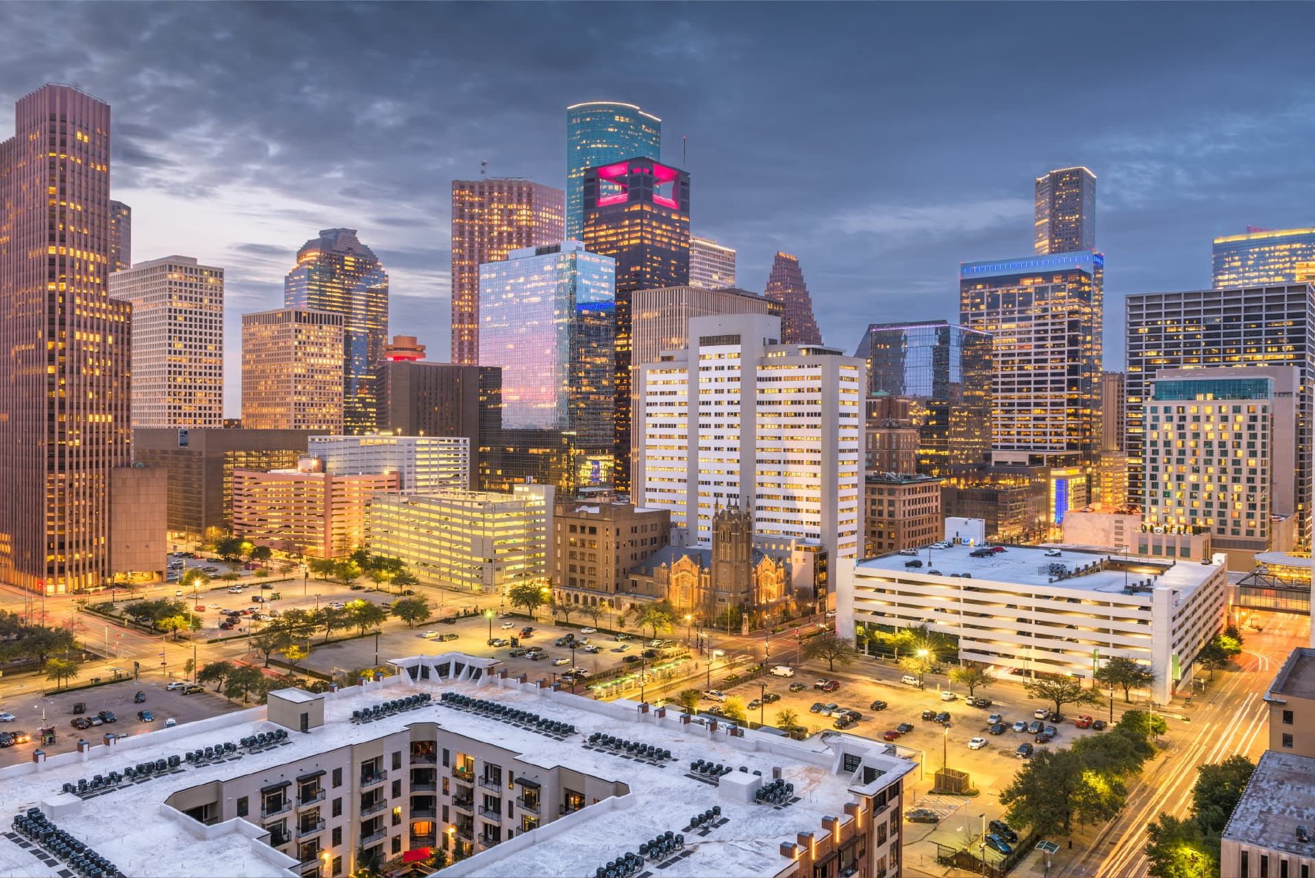 Houston law firm and marketing consultant reviewing SEO results.