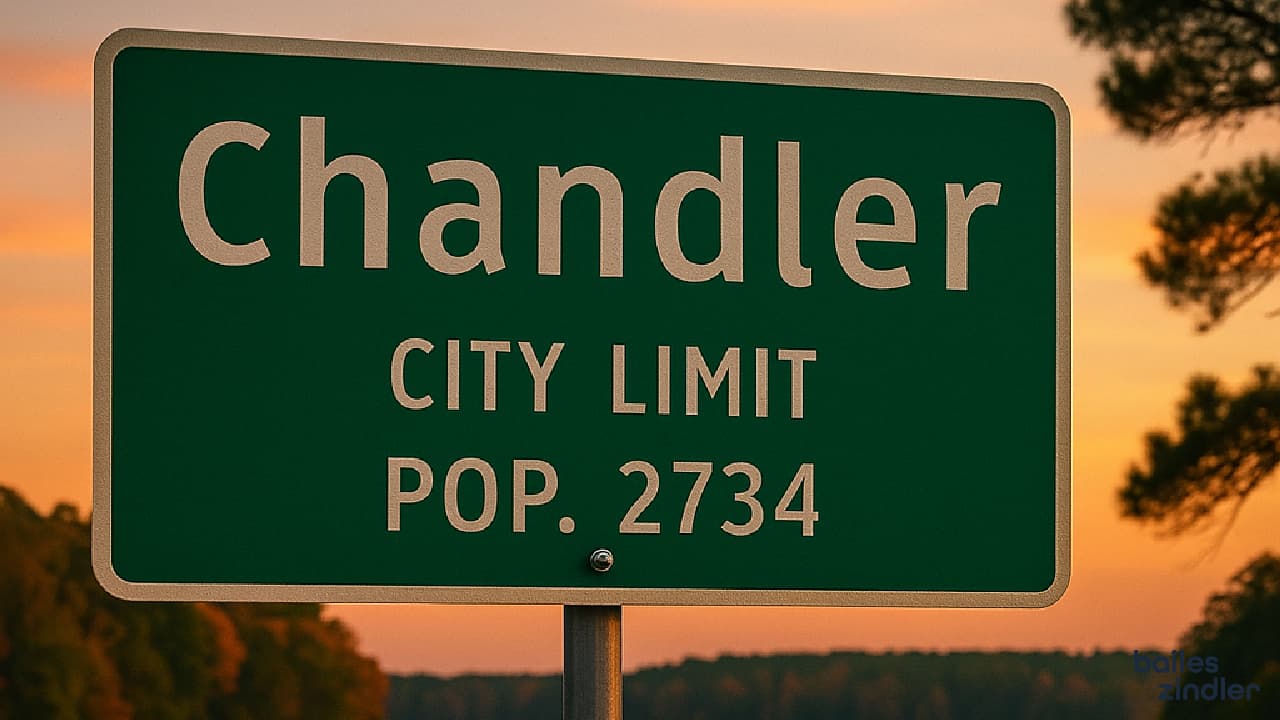 Local search results on a smartphone for Chandler, TX businesses.