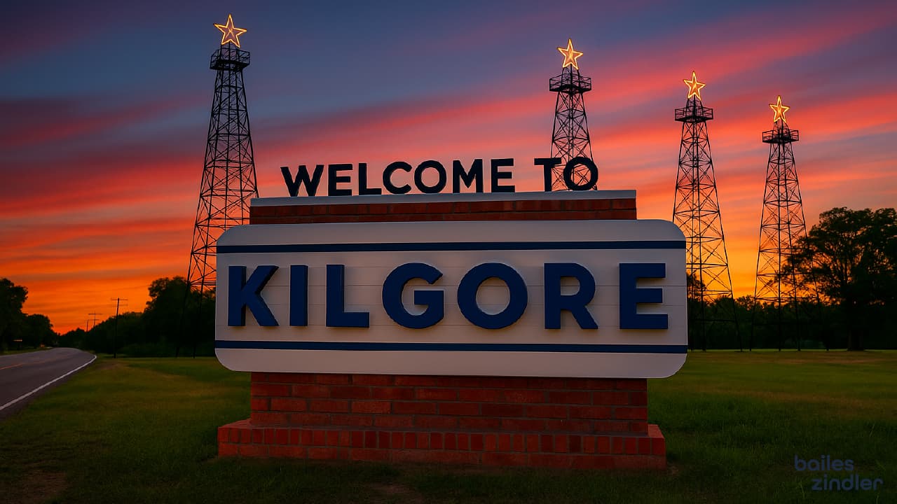 Kilgore business owner reviewing local SEO analytics on a laptop.