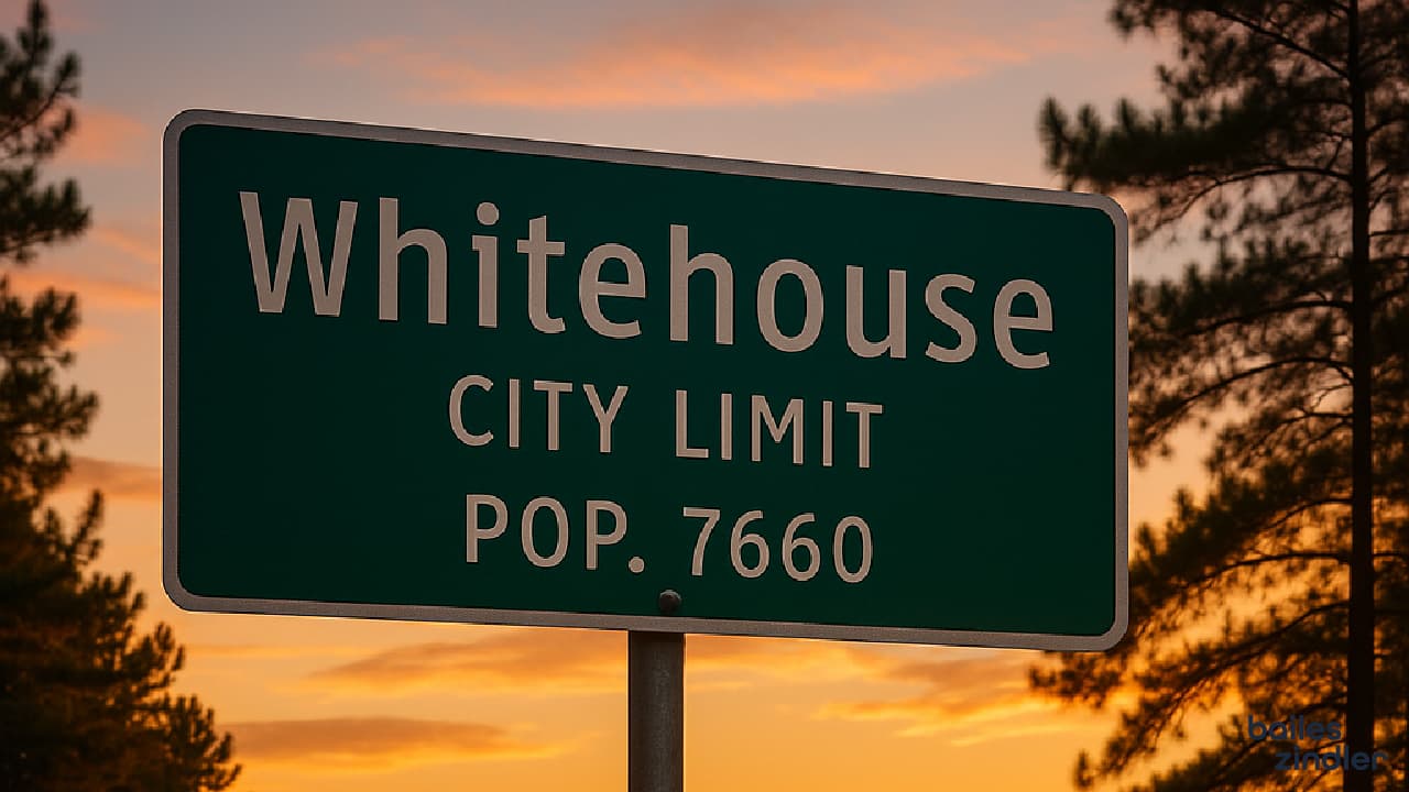 Search results showing local businesses in Whitehouse, TX on a smartphone.