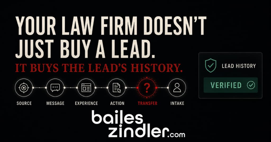 Your Law Firm Doesn’t Just Buy a Lead. It Buys the Lead’s History.